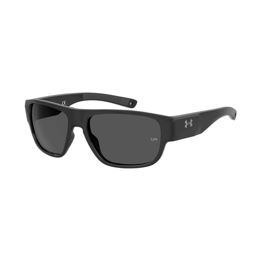 Under Armour UA Scorcher Sunglasses Shiny Black Frame, Gray Lens-Tactical Gear UK