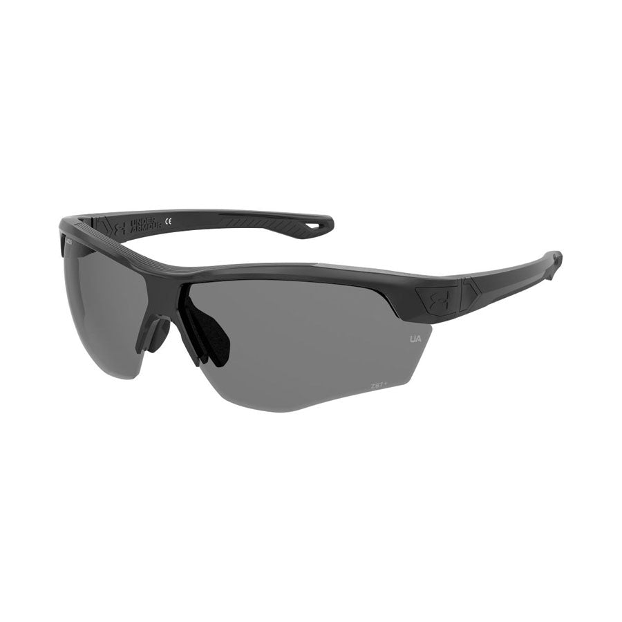 Under Armour UA Yard Sunglasses Dual Shiny Black Frame, Gray Polarized Lens-Tactical Gear UK