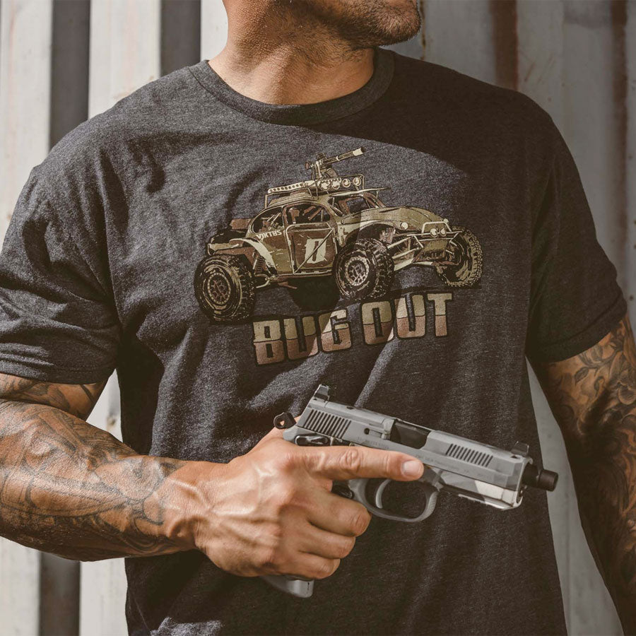 VIKTOS Big Time Bug Out Tee Charcoal Heather-Tactical Gear UK