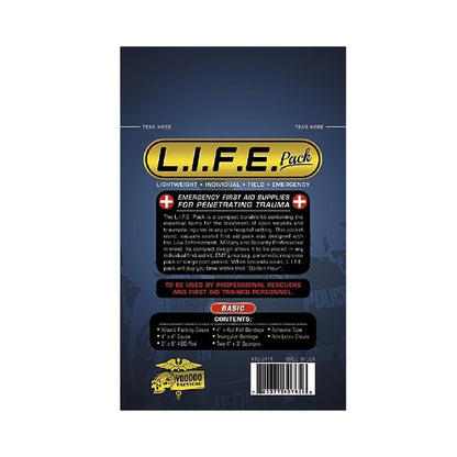 Voodoo Tactical LIFE Pack Basic Trauma First Aid Supplies-Tactical Gear UK