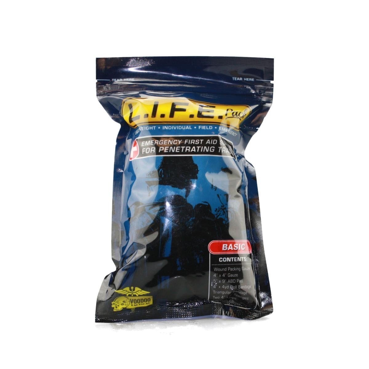 Voodoo Tactical LIFE Pack Basic Trauma First Aid Supplies-Tactical Gear UK