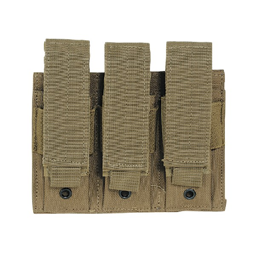 Voodoo Tactical Triple Pistol Mag Pouch - Coyote-Tactical Gear UK