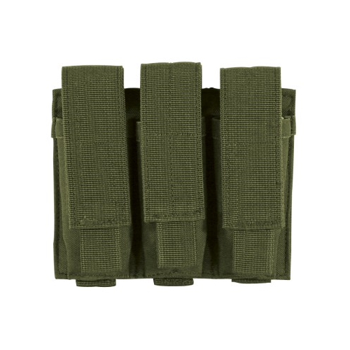 Voodoo Tactical Triple Pistol Mag Pouch - OD Green-Tactical Gear UK