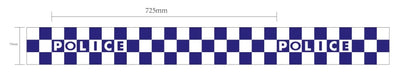 VTS Police Barricade Tape Blue and White Checkered Reflective 1000ft Roll-Tactical Gear UK