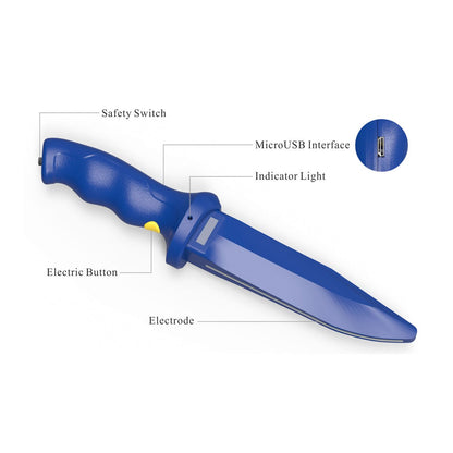 VTS Training Stress Shock Knife SK02 2 Knife Package Rechargeable in Carry Case-Tactical Gear UK