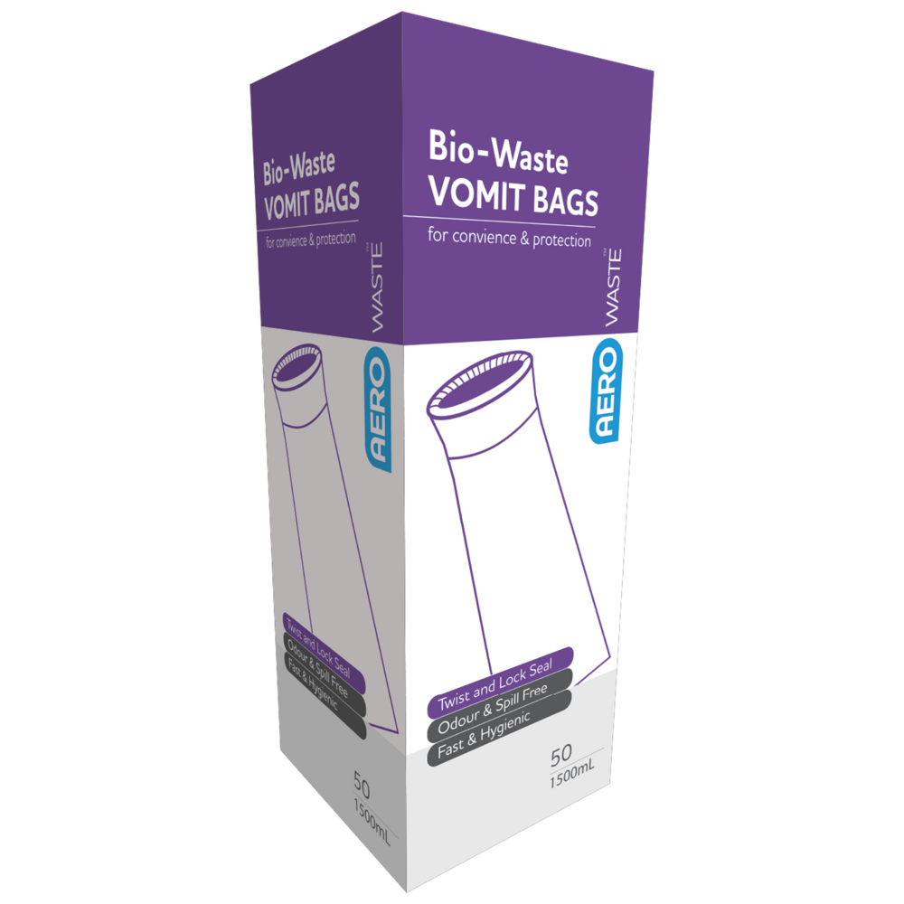 Warrior Medical AEROWASTE Bio-Waste Vomit Bag 1500ml Box of 50-Tactical Gear UK