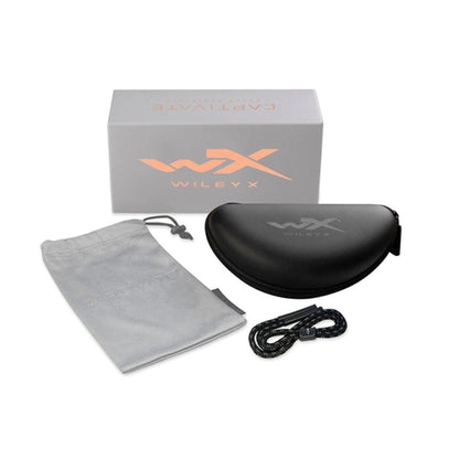 Wiley X Helix Captivate Bronze Mirror Lens w/ Gloss Black to Crystal Clear Frame-Tactical Gear UK