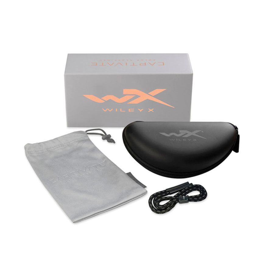 Wiley X Helix Captivate Bronze Mirror Lens w/ Gloss Black to Crystal Clear Frame-Tactical Gear UK