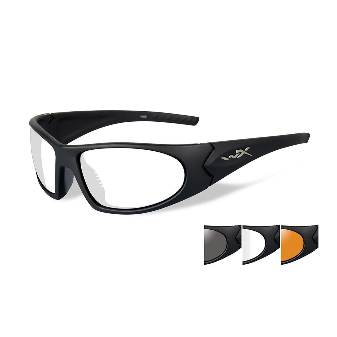 Wiley X Romer 3 Sunglasses Three Lens Matte Black Frame-Tactical Gear UK