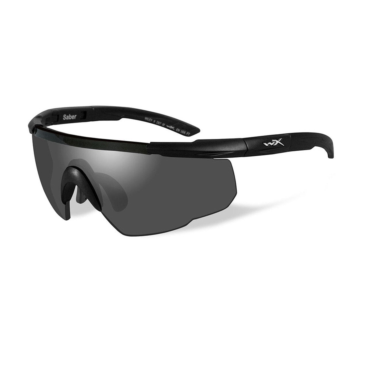 Wiley X Saber Advanced Eyeshield Smoke Grey Lens Matte Black Frame-Tactical Gear UK