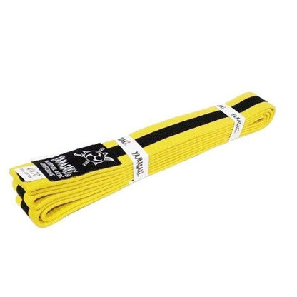 Yamasaki Coloured Martial Arts Belts with Black Stripe-Tactical Gear UK