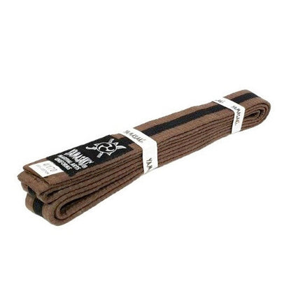 Yamasaki Coloured Martial Arts Belts with Black Stripe-Tactical Gear UK