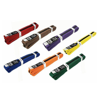 Yamasaki Coloured Martial Arts Belts with Black Stripe-Tactical Gear UK