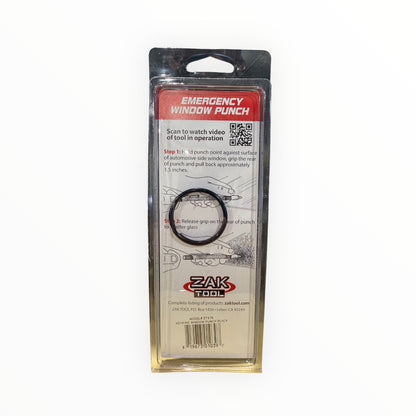 Zak Tool Key Ring Window Punch Black-Tactical Gear UK